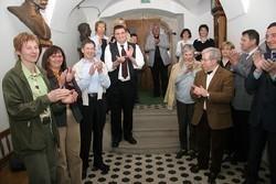 Svečani sprejem nemške delegacije v protokolarnem objektu Ipavčeva hiša