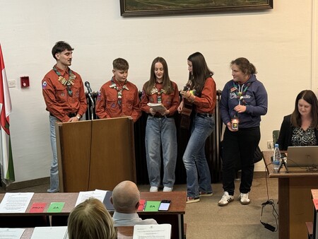 Luč iz Betlehema na seji OS